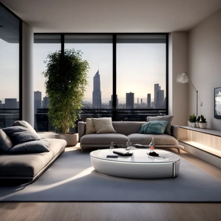 ベッドルームで睡眠中のAIエアコン